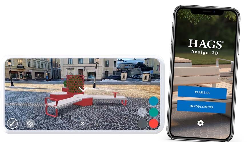 AR-baserat verktyg för visualisering av utemiljö