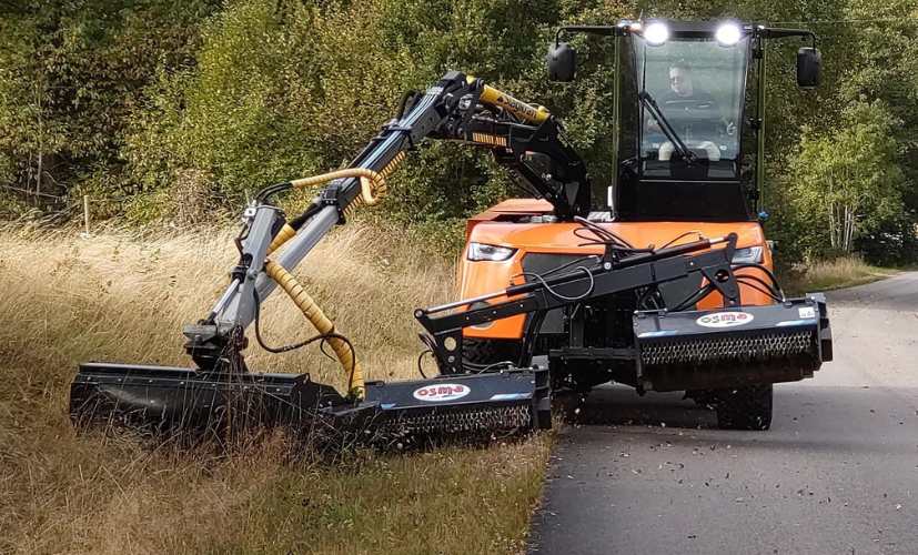 Unik vägkantsklippare – som kan köra i tuffa diken
