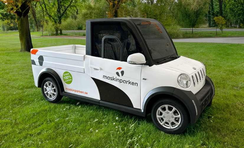 Elektriskt arbetsfordon – med topphastighet på 76 km/h