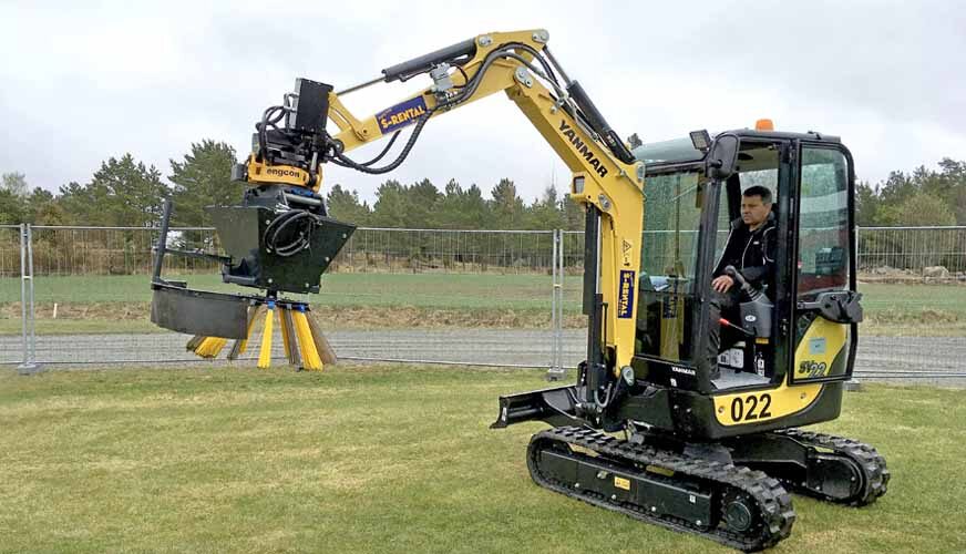 Hydraulisk ogräsborste