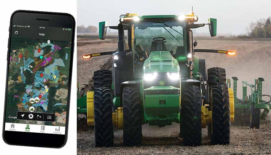 Med traktorn i telefonen