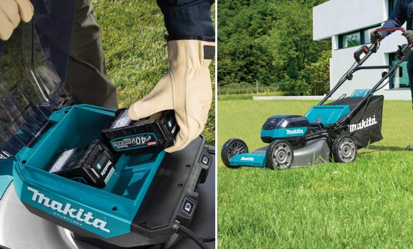 Makita rullar ut nya gå bakom-klippare