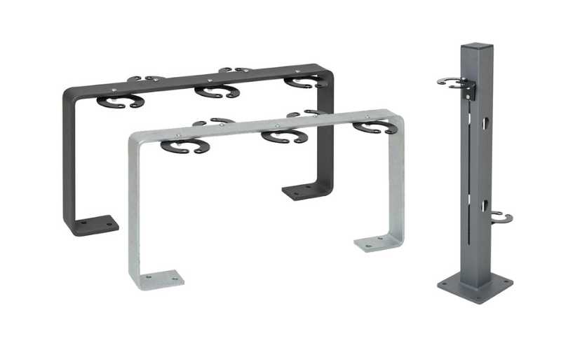 Låsbart scooterställ med robust konstruktion