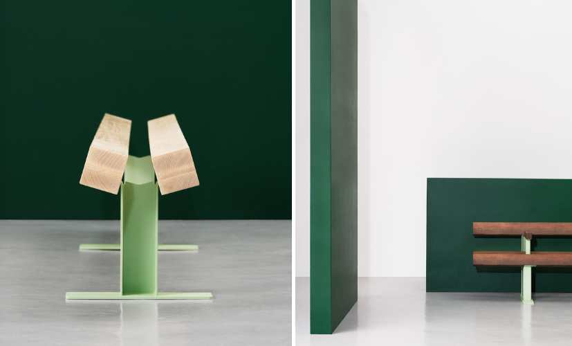 Vinklade balkar och laserskurna plåtar